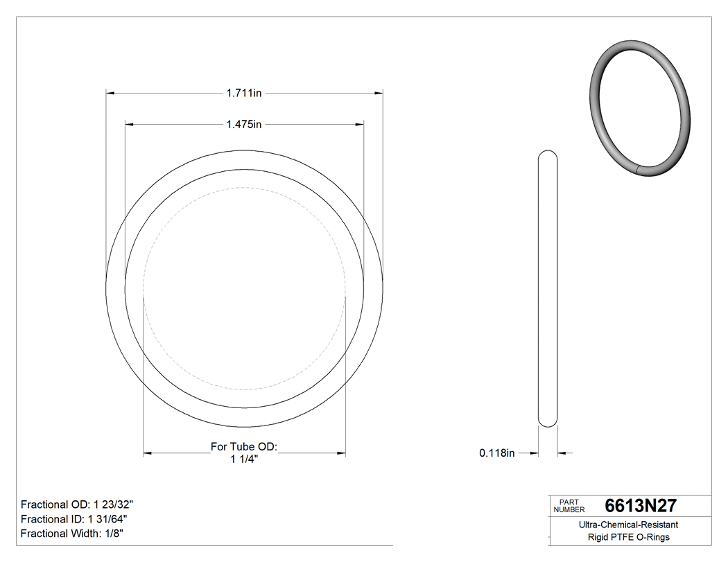 Technical drawing - 6613N27